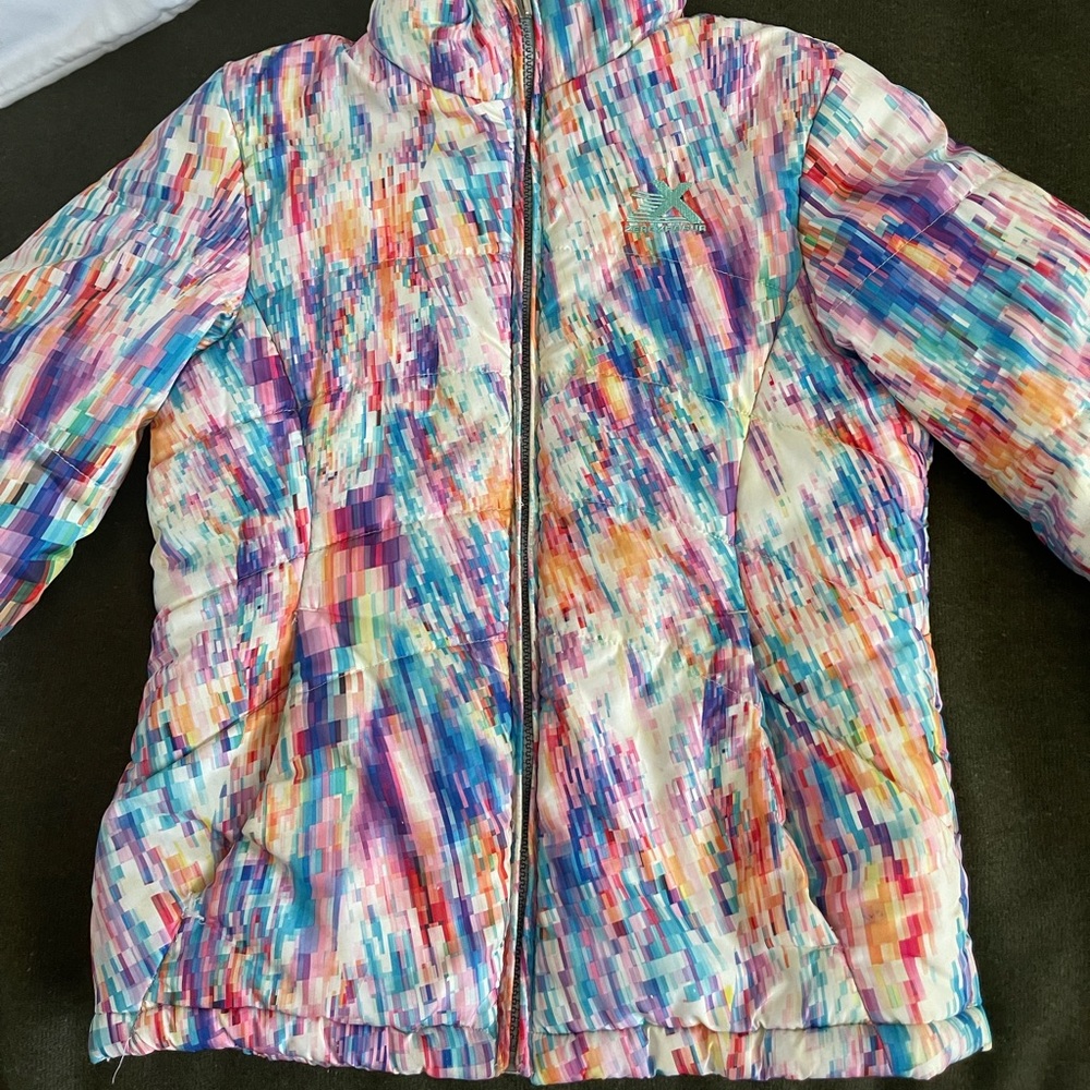 Zero Xposur Girls Peacock Snow Jacket Puffer Winter Coat Size 10/12